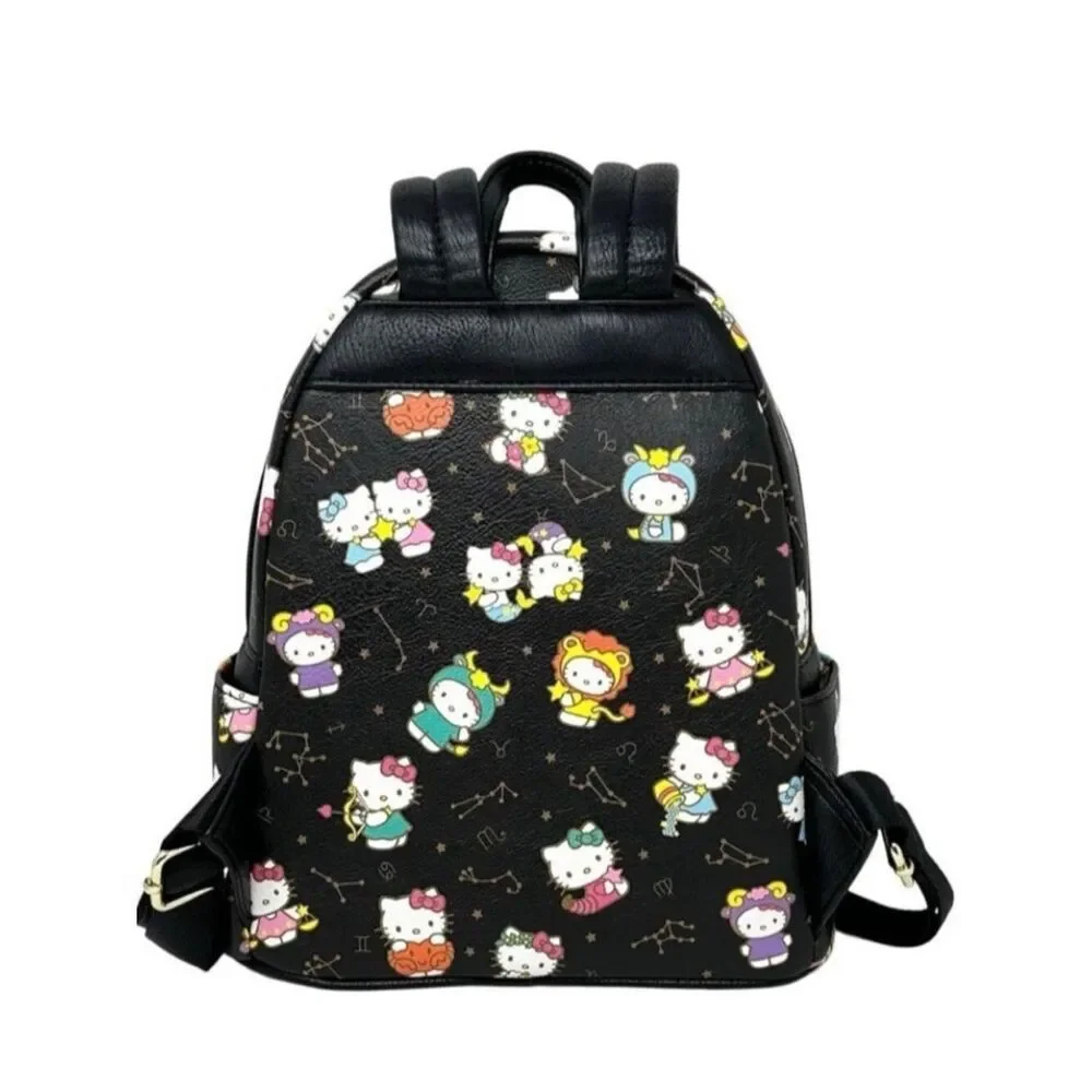 Loungefly x Sanrio Hello Kitty Zodiac Constellation Mini Backpack Black NWT